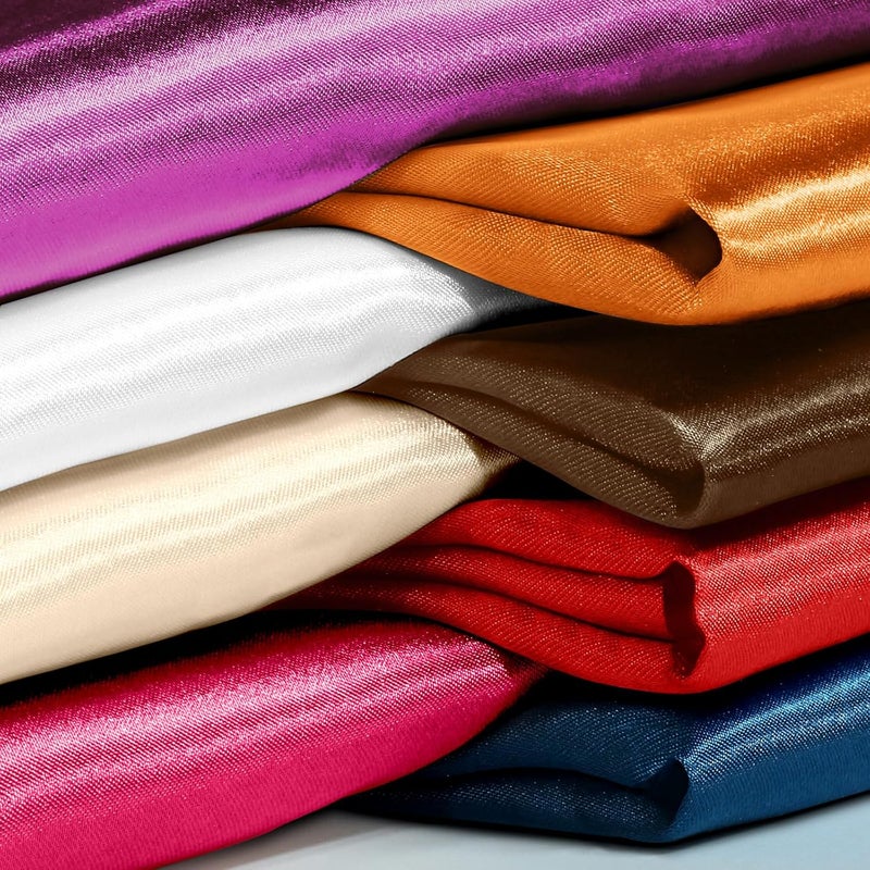 Entisn Red Satin Fabric by The Yard, Silky Fabric 60 Inch Charmeuse Satin Fabric, Soft Cloth Fabric for Wedding Decor, DIY Crafts, Napkins, Bridal Dress, Sewing(1 Yard) - Image 4